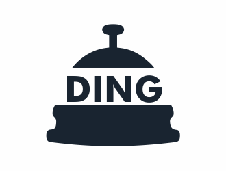 Ding logo design by up2date