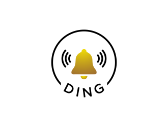 Ding logo design by checx