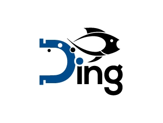 Ding logo design by dshineart