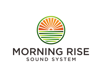 Morning Rise Sound System logo design by p0peye