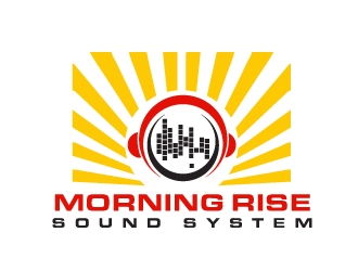 Morning Rise Sound System logo design by AamirKhan