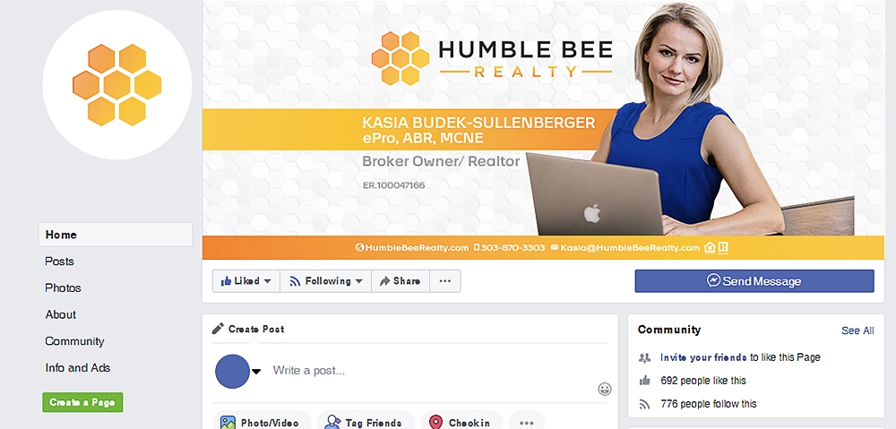 Humble Bee Realty logo design by scriotx
