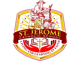 St. Jerome Catholic School logo design by Suvendu