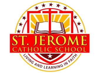 St. Jerome Catholic School logo design by Suvendu