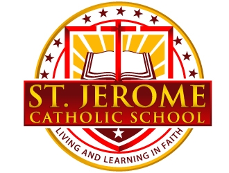 St. Jerome Catholic School logo design by Suvendu