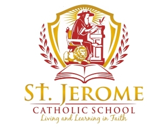 St. Jerome Catholic School logo design by ruki