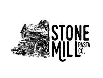 Stone Mill Pasta Co.  logo design by Foxcody