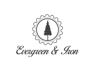 Evergreen & Iron logo design by aryamaity
