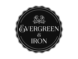 Evergreen & Iron logo design by kunejo