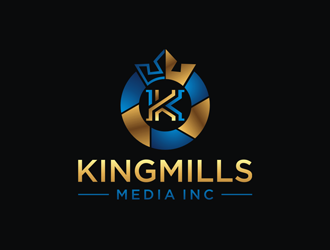 KingMills Media inc logo design by Jhonb