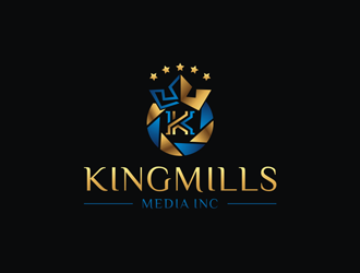 KingMills Media inc logo design by Jhonb
