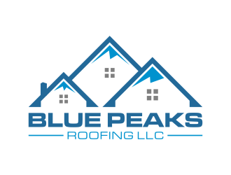 Blue Peaks Roofing LLC logo design by brandshark