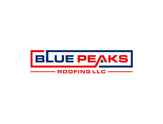 Blue Peaks Roofing LLC logo design by alby