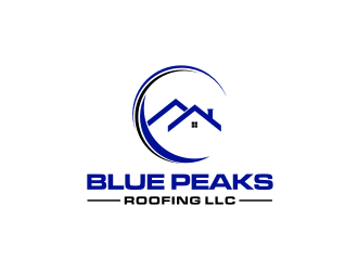 Blue Peaks Roofing LLC logo design by Barkah