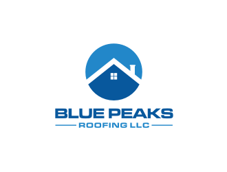 Blue Peaks Roofing LLC logo design by Barkah
