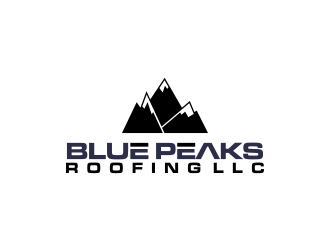 Blue Peaks Roofing LLC logo design by oke2angconcept