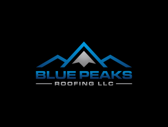 Blue Peaks Roofing LLC logo design by p0peye