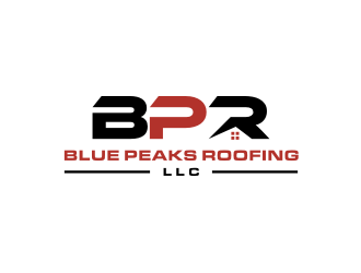 Blue Peaks Roofing LLC logo design by tejo