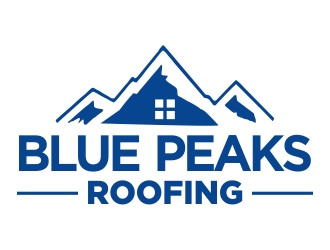 Blue Peaks Roofing LLC logo design by cikiyunn