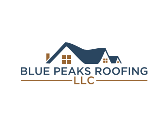 Blue Peaks Roofing LLC logo design by Diancox