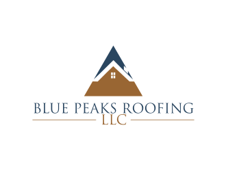 Blue Peaks Roofing LLC logo design by Diancox