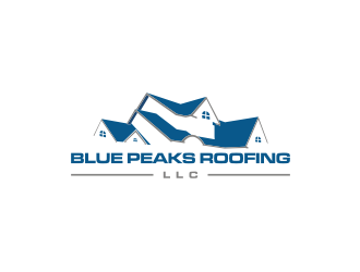 Blue Peaks Roofing LLC logo design by vostre