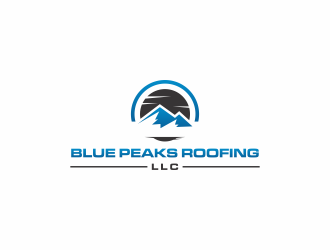 Blue Peaks Roofing LLC logo design by kevlogo