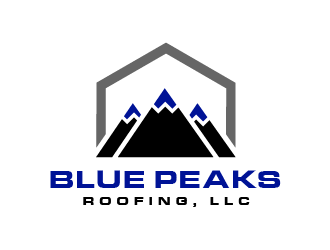 Blue Peaks Roofing LLC logo design by SOLARFLARE