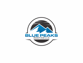 Blue Peaks Roofing LLC logo design by kevlogo