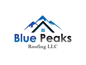 Blue Peaks Roofing LLC logo design by BeezlyDesigns