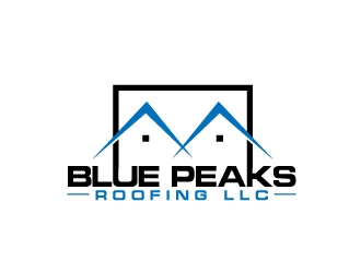 Blue Peaks Roofing LLC logo design by usashi