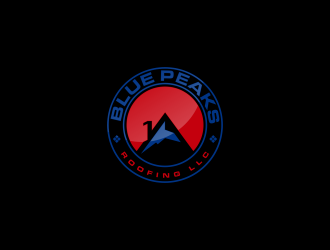 Blue Peaks Roofing LLC logo design by goblin