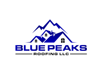 Blue Peaks Roofing LLC logo design by keylogo