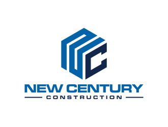 New Century Construction logo design by p0peye
