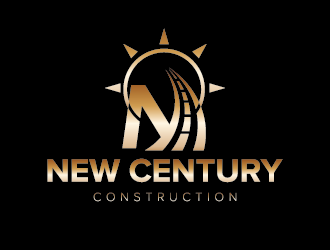 New Century Construction logo design by czars