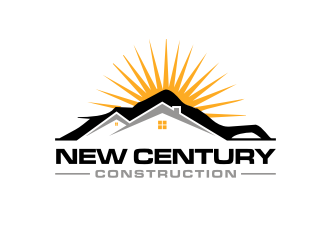 New Century Construction logo design by Barkah