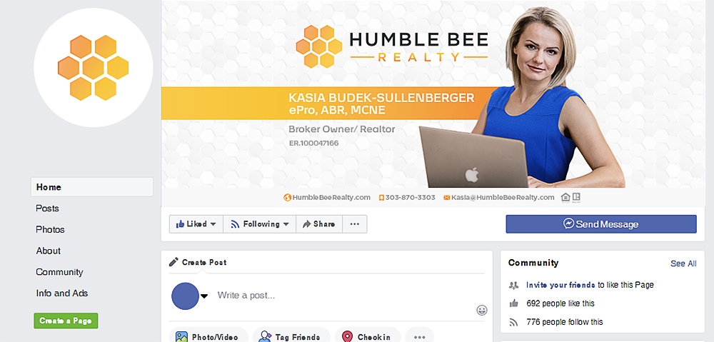 Humble Bee Realty logo design by scriotx