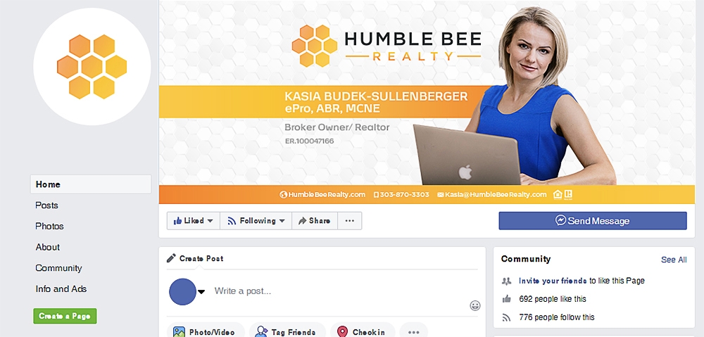 Humble Bee Realty logo design by scriotx