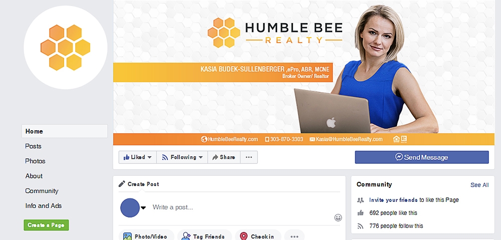Humble Bee Realty logo design by scriotx