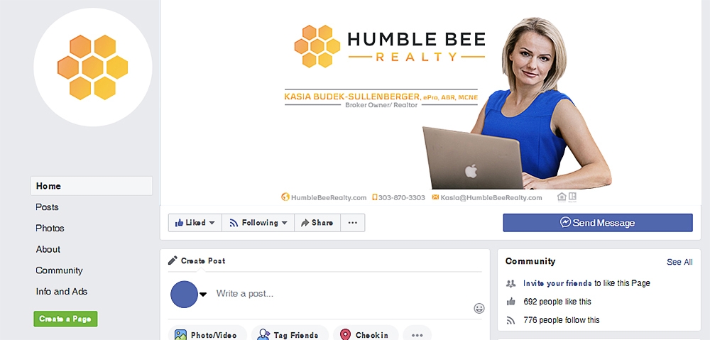 Humble Bee Realty logo design by scriotx