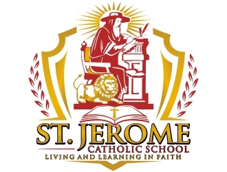 St. Jerome Catholic School logo design by ruki