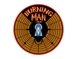 Burning Man 2020 logo design by nona