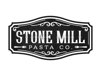 Stone Mill Pasta Co.  logo design by akilis13