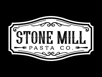 Stone Mill Pasta Co.  logo design by akilis13