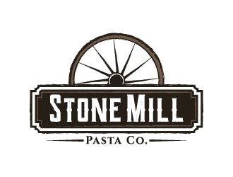 Stone Mill Pasta Co.  logo design by iamjason