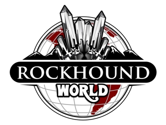 rockhound world logo design by DreamLogoDesign
