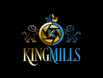 KingMills Media inc logo design by bougalla005