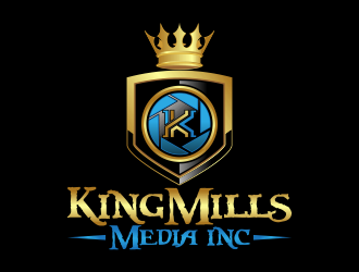 KingMills Media inc logo design by Kruger