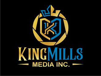 KingMills Media inc logo design by haze