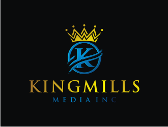 KingMills Media inc logo design by logitec